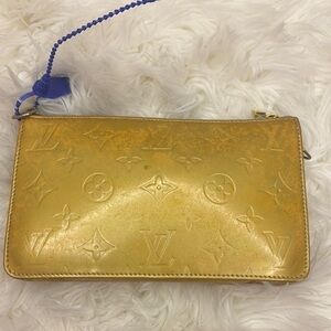 Louis Vuitton Gold Embossed Clutch
